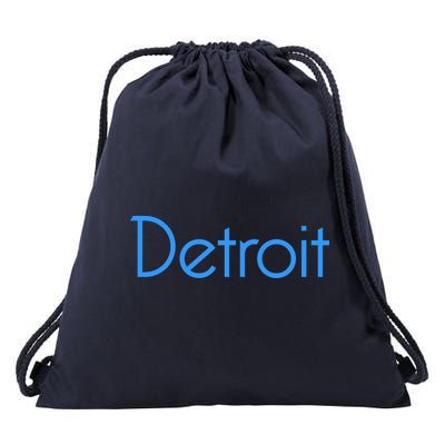 Detroit Honolulu Blue Drawstring Bag