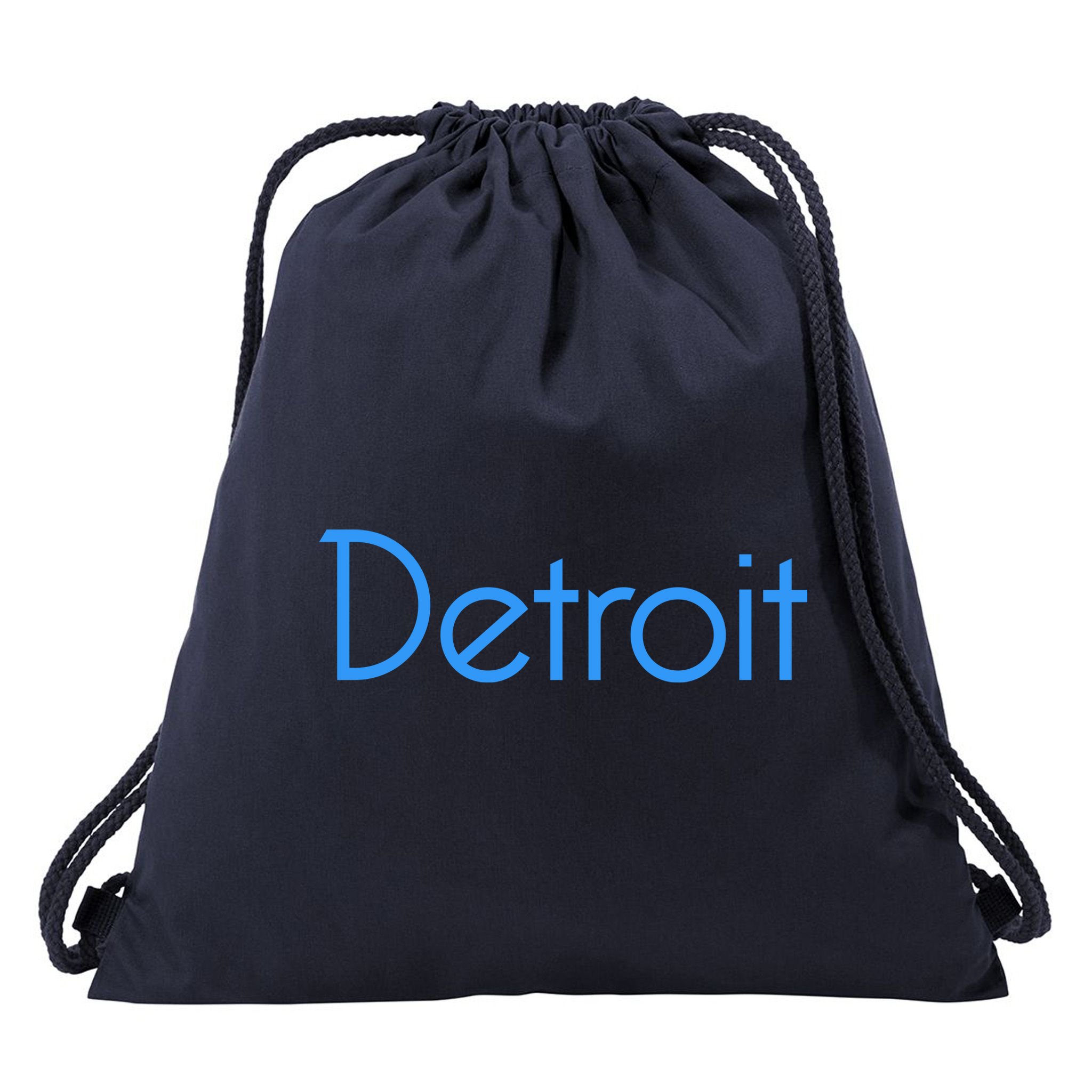 Detroit Honolulu Blue Drawstring Bag