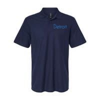 Detroit Honolulu Blue Softstyle Adult Sport Polo