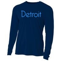 Detroit Honolulu Blue Cooling Performance Long Sleeve Crew