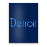 Detroit Honolulu Blue Poster