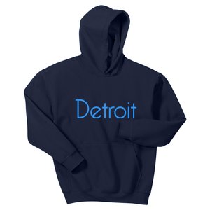 Detroit Honolulu Blue Kids Hoodie