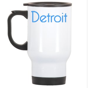 Detroit Honolulu Blue Stainless Steel Travel Mug