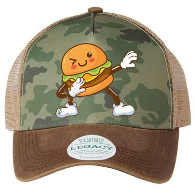 Dabbing Hamburger Backyard Bbq Meat Eater Grilling Gift Legacy Tie Dye Trucker Hat