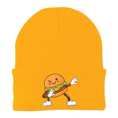 Dabbing Hamburger Backyard Bbq Meat Eater Grilling Gift Knit Cap Winter Beanie