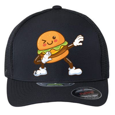 Dabbing Hamburger Backyard Bbq Meat Eater Grilling Gift Flexfit Unipanel Trucker Cap