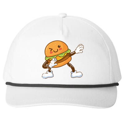 Dabbing Hamburger Backyard Bbq Meat Eater Grilling Gift Snapback Five-Panel Rope Hat