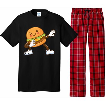 Dabbing Hamburger Backyard Bbq Meat Eater Grilling Gift Pajama Set