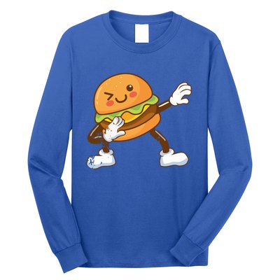 Dabbing Hamburger Backyard Bbq Meat Eater Grilling Gift Long Sleeve Shirt