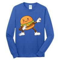 Dabbing Hamburger Backyard Bbq Meat Eater Grilling Gift Tall Long Sleeve T-Shirt