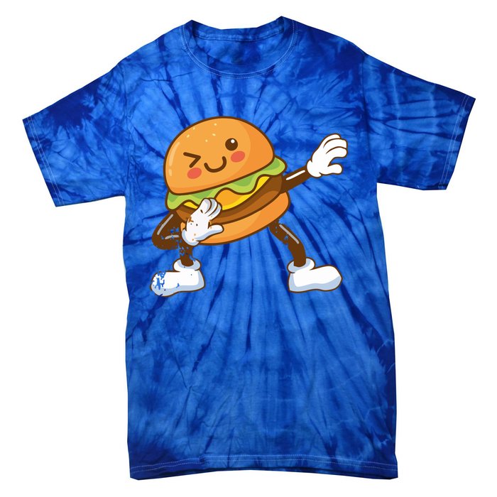 Dabbing Hamburger Backyard Bbq Meat Eater Grilling Gift Tie-Dye T-Shirt