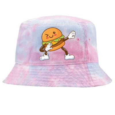 Dabbing Hamburger Backyard Bbq Meat Eater Grilling Gift Tie-Dyed Bucket Hat