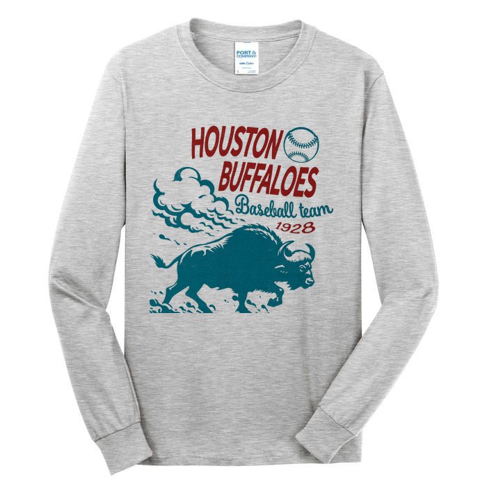 Defunct Houston Buffaloes Baseball Team 1928 Tall Long Sleeve T-Shirt