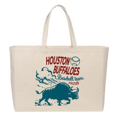 Defunct Houston Buffaloes Baseball Team 1928 Cotton Canvas Jumbo Tote