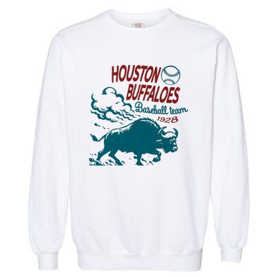 Defunct Houston Buffaloes Baseball Team 1928 Garment-Dyed Sweatshirt