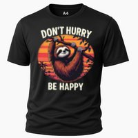 Don't Hurry Be Happy Cute Lazy Funny Sloth Performance Shirt