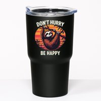 Don't Hurry Be Happy Cute Lazy Funny Sloth Tumbler