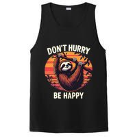 Don't Hurry Be Happy Cute Lazy Funny Sloth PosiCharge Competitor Tank