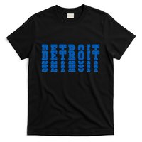 Detroit Honolulu Blue Stacked T-Shirt