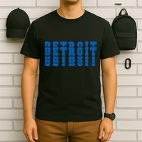 Detroit Honolulu Blue Stacked T-Shirt