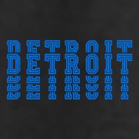 Detroit Honolulu Blue Stacked Adult Drive Performance Visor