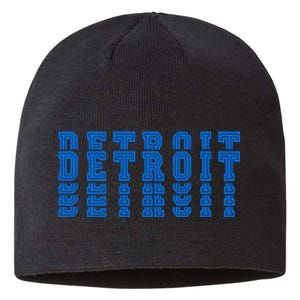 Detroit Honolulu Blue Stacked Sustainable Beanie