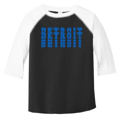 Detroit Honolulu Blue Stacked Toddler Fine Jersey T-Shirt