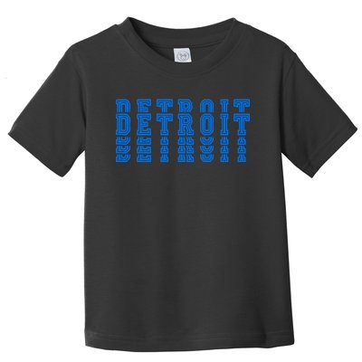 Detroit Honolulu Blue Stacked Toddler T-Shirt