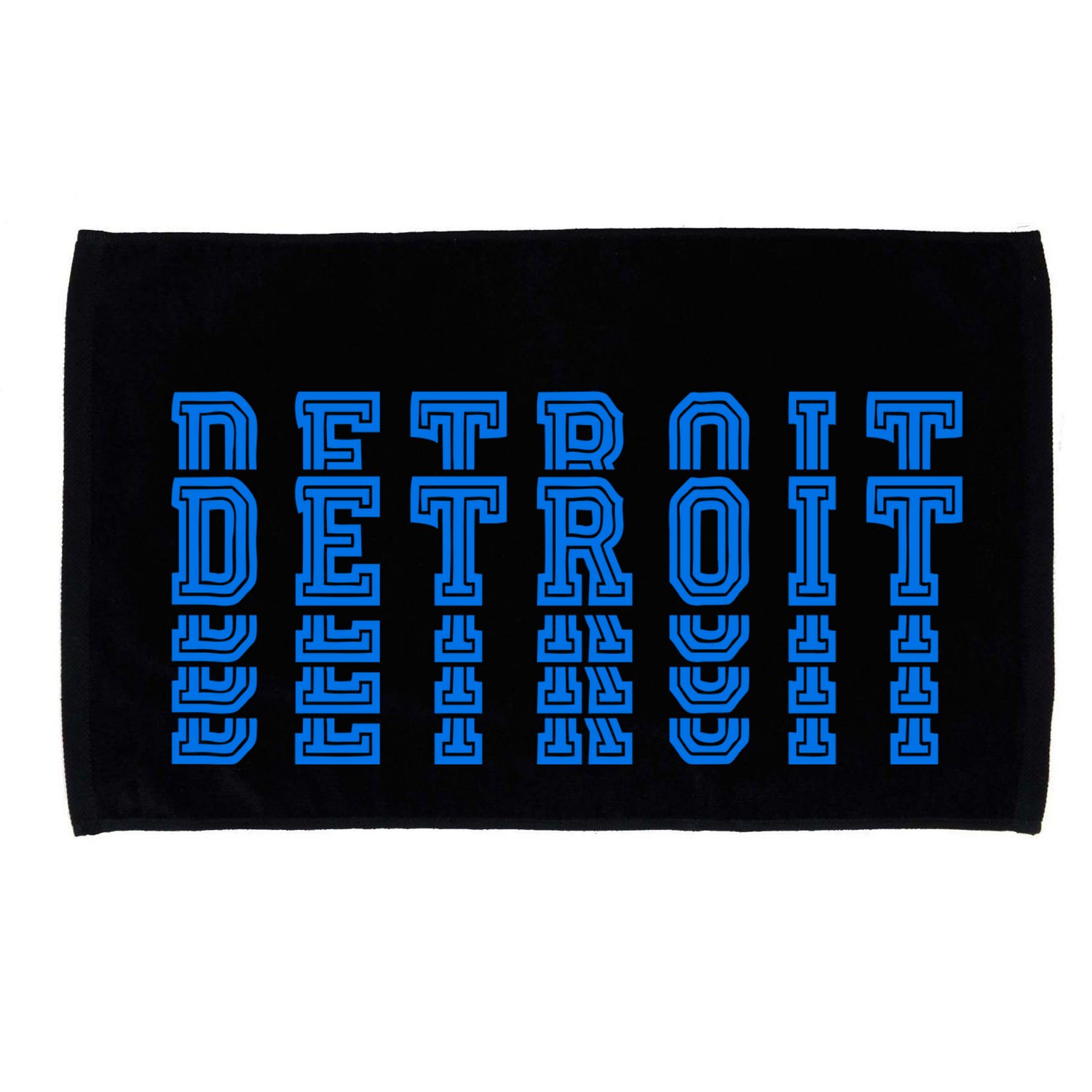 Detroit Honolulu Blue Stacked Microfiber Hand Towel