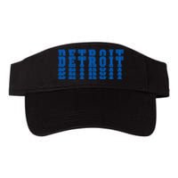 Detroit Honolulu Blue Stacked Valucap Bio-Washed Visor