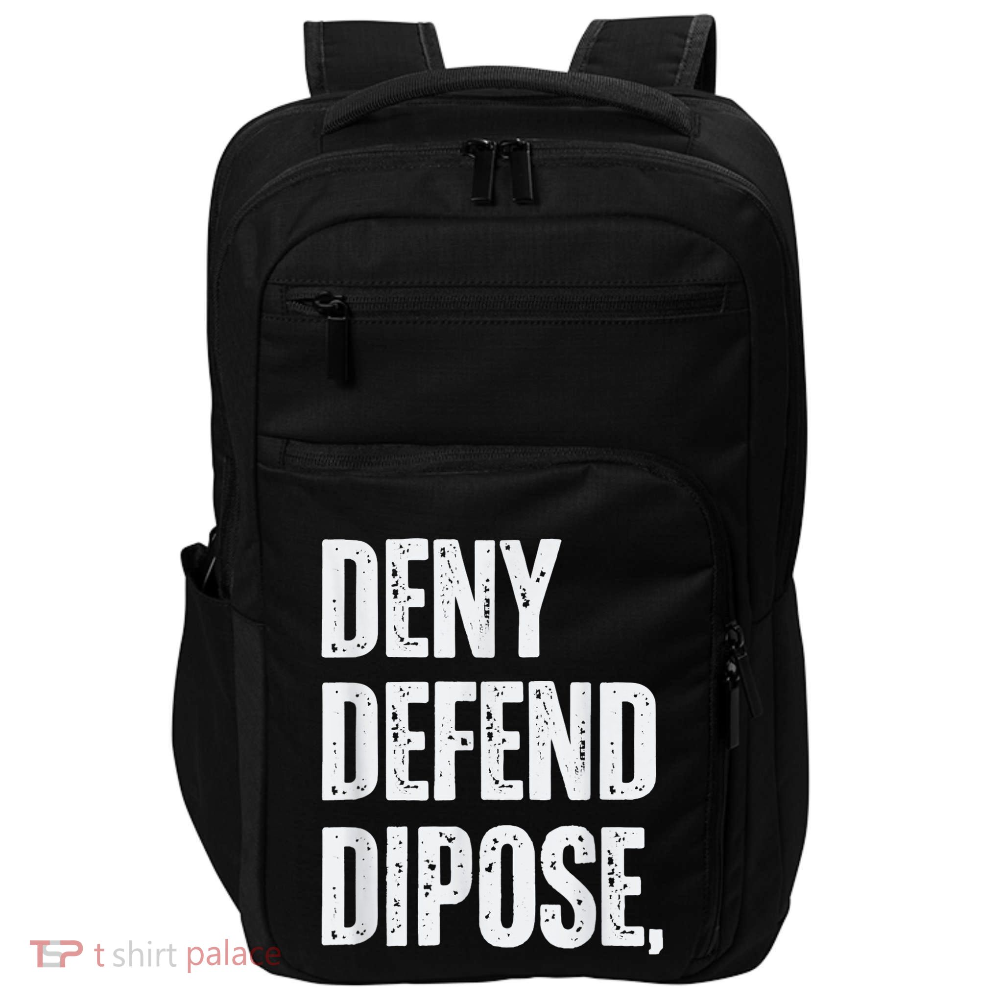 Dark Humor Boss Ceo Defend And Deny Impact Tech Backpack