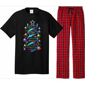 Dna Helix Christmas Tree Scientist Biology Science Teacher Pajama Set