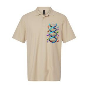 Dna Helix Christmas Tree Scientist Biology Science Teacher Softstyle Adult Sport Polo