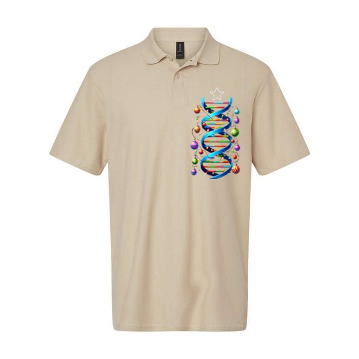 Dna Helix Christmas Tree Scientist Biology Science Teacher Softstyle Adult Sport Polo