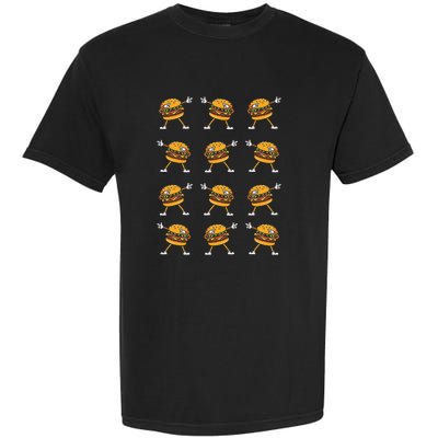 Dabbing Hamburger Cheeseburger Garment-Dyed Heavyweight T-Shirt