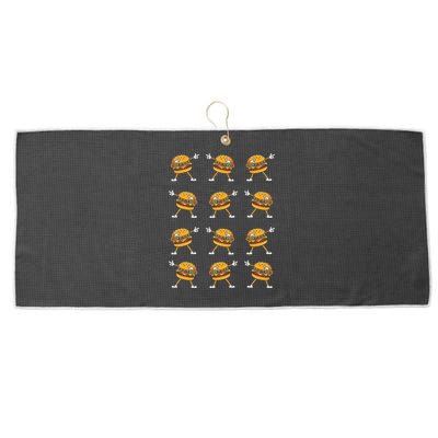 Dabbing Hamburger Cheeseburger Large Microfiber Waffle Golf Towel