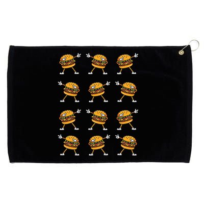 Dabbing Hamburger Cheeseburger Grommeted Golf Towel