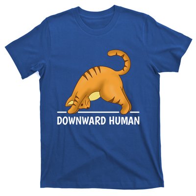 Downward Hu Cat Cute Gift T-Shirt