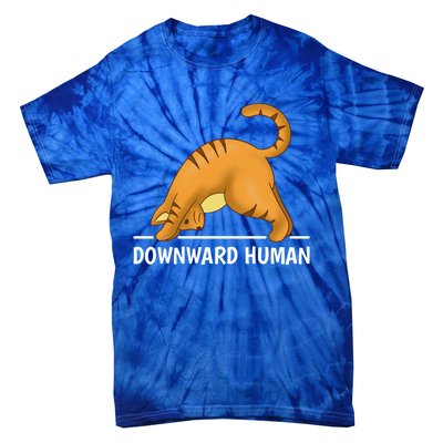 Downward Hu Cat Cute Gift Tie-Dye T-Shirt