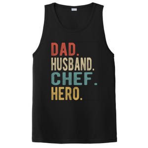 Dad Husband Chef Hero Gift PosiCharge Competitor Tank