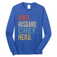 Dad Husband Chef Hero Gift Long Sleeve Shirt