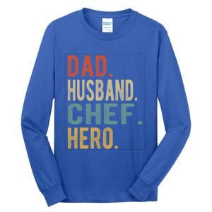 Dad Husband Chef Hero Gift Tall Long Sleeve T-Shirt