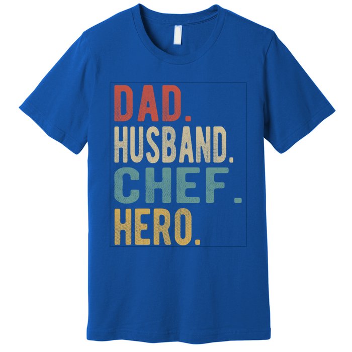 Dad Husband Chef Hero Gift Premium T-Shirt