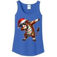 Dabbing Hereford Cattle Farmer Sunglasses Christmas Xmas Gift Ladies Essential Tank