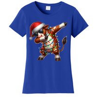 Dabbing Hereford Cattle Farmer Sunglasses Christmas Xmas Gift Women's T-Shirt