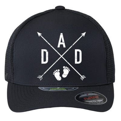 Dad Hipster Cross Feet Cool Gift Flexfit Unipanel Trucker Cap