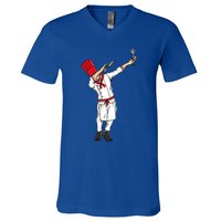 Dabbing Hibachi Chef Gift Funny Japanese Chef Asian Cook Gift V-Neck T-Shirt