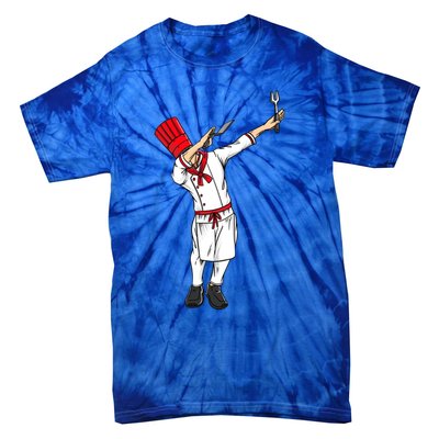 Dabbing Hibachi Chef Gift Funny Japanese Chef Asian Cook Gift Tie-Dye T-Shirt