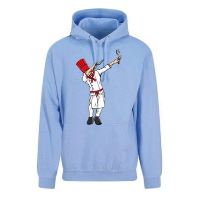 Dabbing Hibachi Chef Gift Funny Japanese Chef Asian Cook Gift Unisex Surf Hoodie