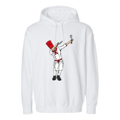 Dabbing Hibachi Chef Gift Funny Japanese Chef Asian Cook Gift Garment-Dyed Fleece Hoodie